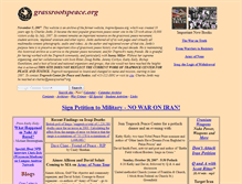 Tablet Screenshot of grassrootspeace.org